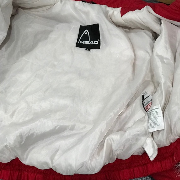 Rare Vintage Head Puffer Red Back Logo Jacket - Picture 4 of 8